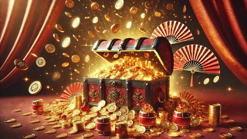 Reels dan simbol bonus pada permainan slot HIATOTO di layar ponsel